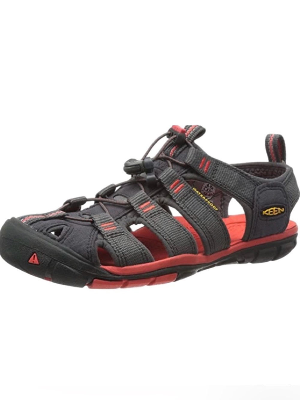 Keen Black Red Closed Toe Waterproof Rugged Outdoorsy All Terrain Men 10 Sandals